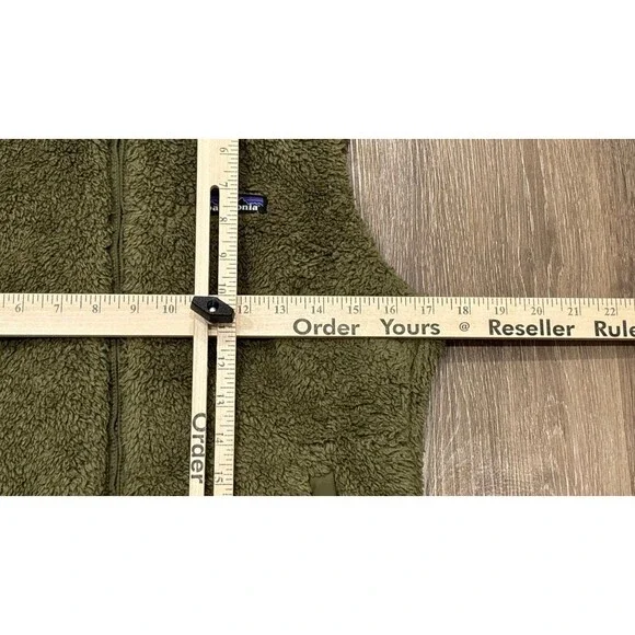 Patagonia Vest Womens Medium Green Fleece Los Gatos Full Zip Sherpa Outdoor - Picture 5 of 12